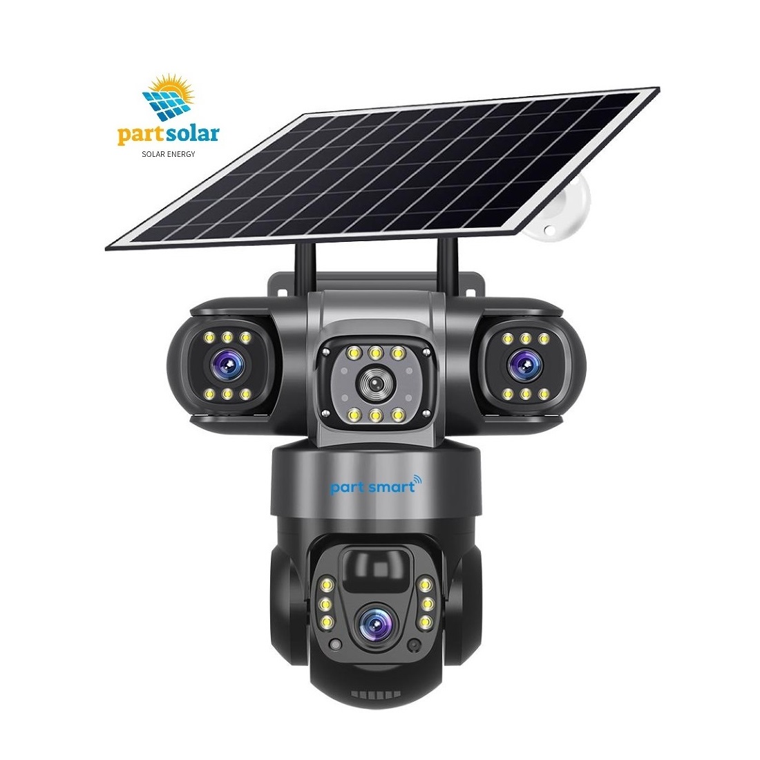 دوربین خورشیدی برند پارت اسمارت مدل PS-3244G سیمکارتی 3لنز