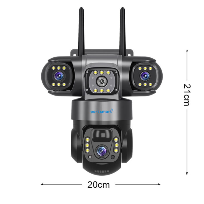 دوربین خورشیدی برند پارت اسمارت مدل PS-3244G سیمکارتی 3لنز - Image 3