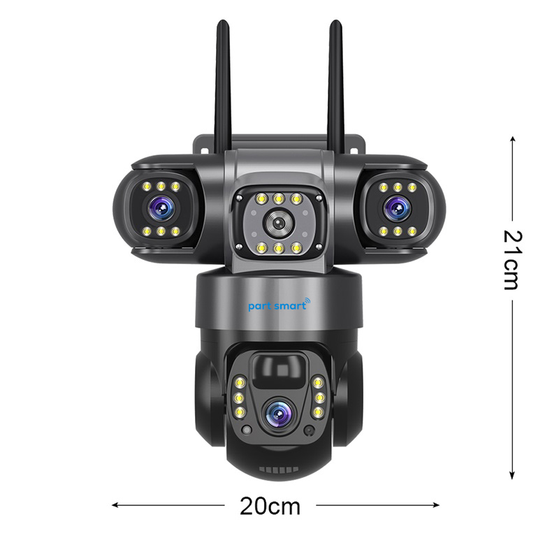 دوربین خورشیدی برند پارت اسمارت مدل PS-3244G سیمکارتی 3لنز - Image 3