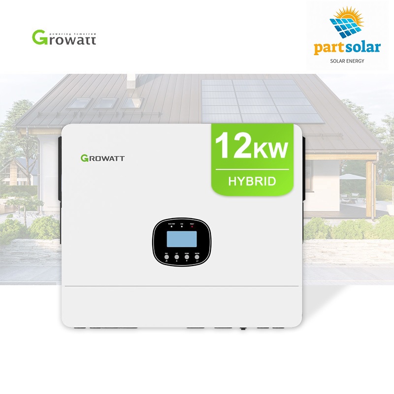 اینورتر هیبرید ON/OFF GRID برند گروواتGROWATT مدل SPE 12000ES توان 12KW تک فاز