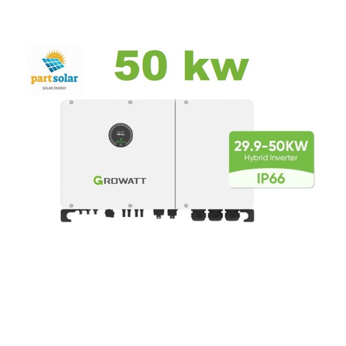 اینورتر هیبرید ON/OFF GRID برند گروواتGROWATT مدل WIT 50K-XHU توان 50KW سه فاز