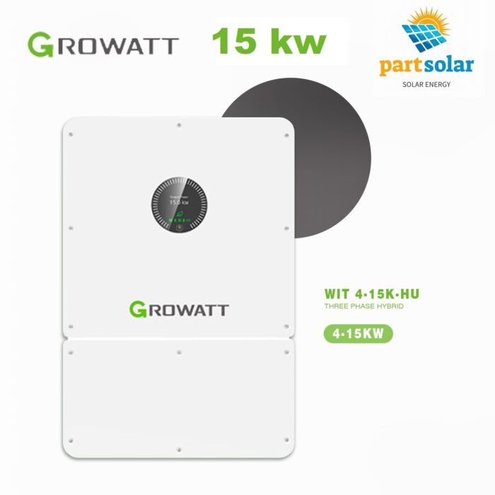 اینورتر هیبرید ON/OFF GRID برند گروواتGROWATT مدل WIT 15K-HU توان 15KW سه فاز
