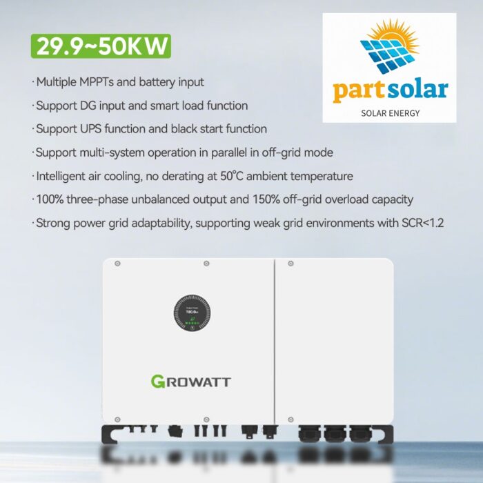 اینورتر هیبرید ON/OFF GRID برند گروواتGROWATT مدل WIT 50K-XHU توان 50KW سه فاز - Image 4