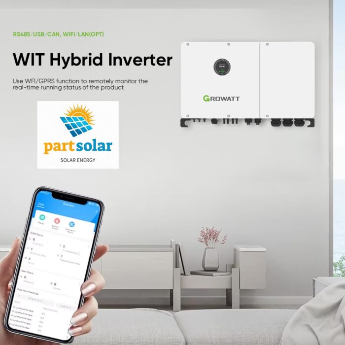 اینورتر هیبرید ON/OFF GRID برند گروواتGROWATT مدل WIT 50K-XHU توان 50KW سه فاز - Image 5