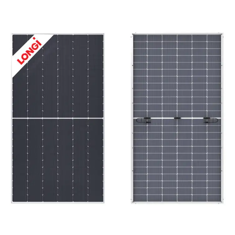 پنل خورشیدی بایفشیال 610 وات مونو کریستال برند LONGI - Image 2